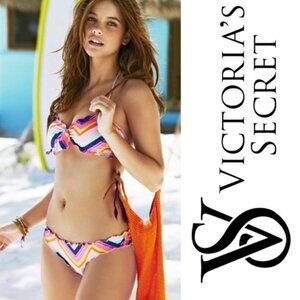 Victoria's Secret | Rainbow Chevron “The Flirt” Bandeau Bikini Top | Size Small